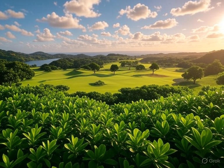 Princeville coastline and Na Pali cliffs
